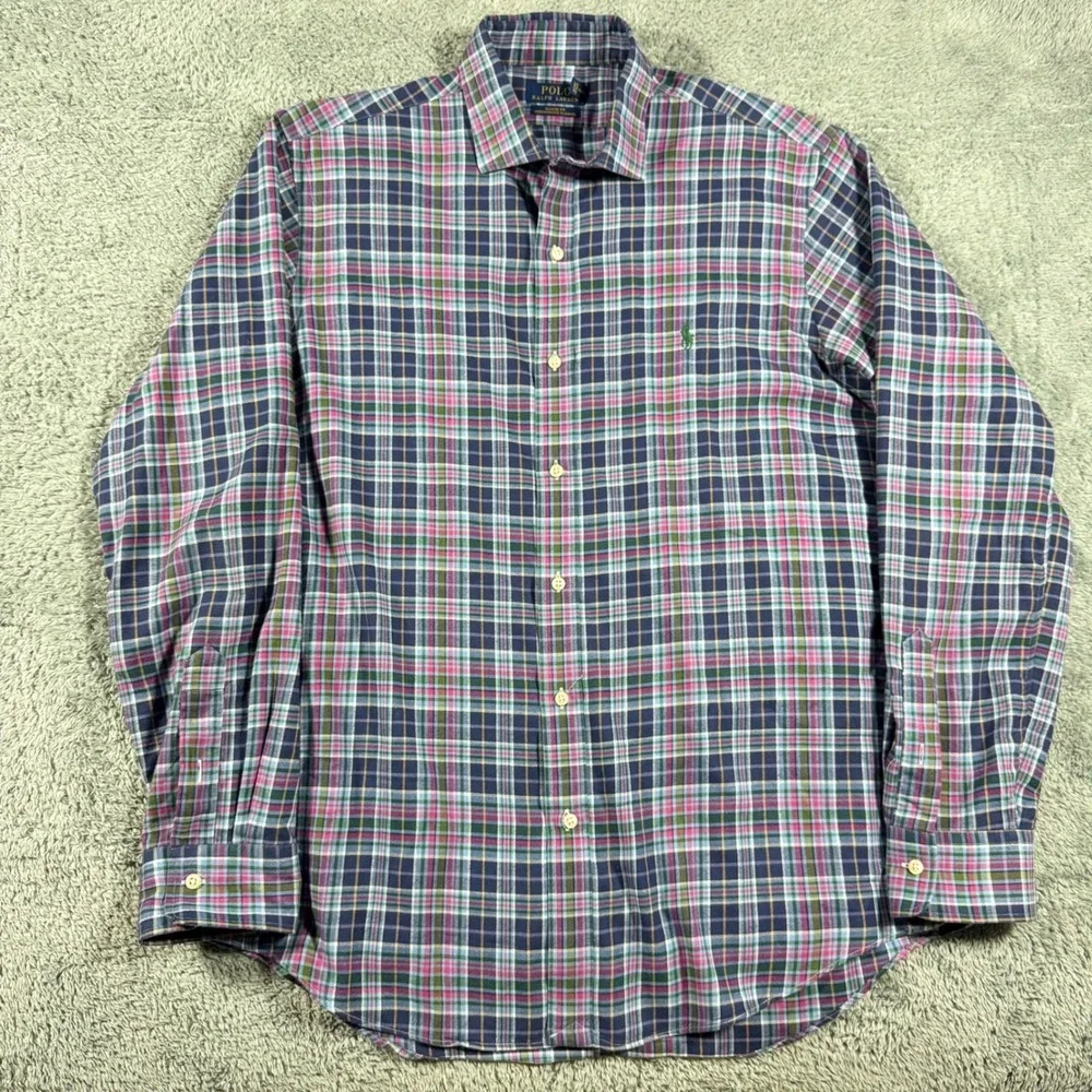 Polo Ralph Lauren Performance Flannel Shirt Mens XL Classic Fit Multicolor Plaid